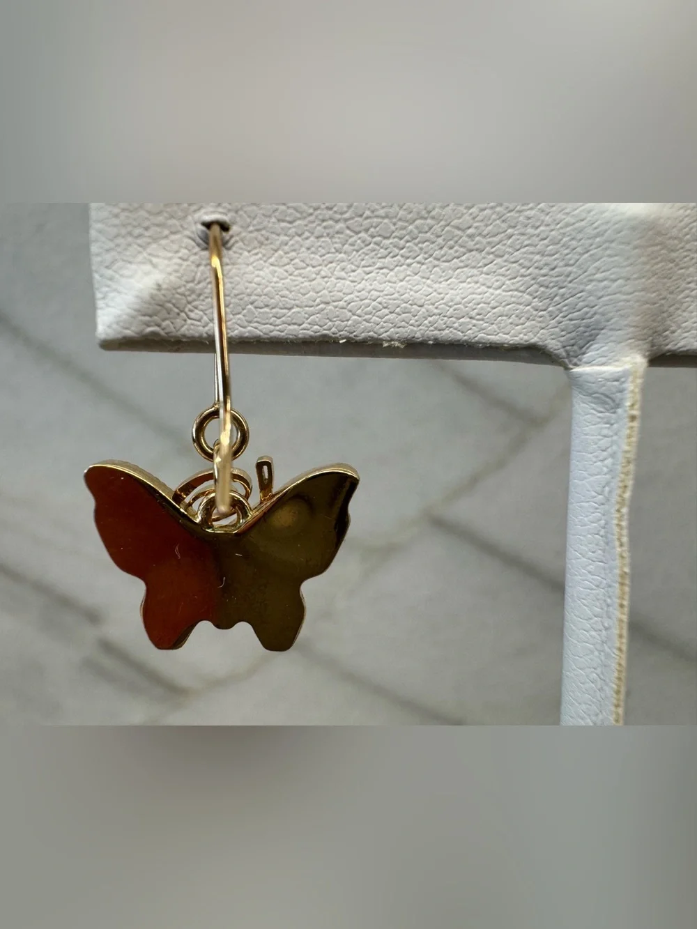 Christian Dior Butterfly Earrings Gold